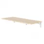 MACLEAN MC-128WD Wall-Mounted Folding Shelf 100×40 cm Wooden Finish
