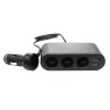 Car USB charger SAVIO SA-024 — universal mobile device charger, input 12–24 V, output 5 V, black, cigar lighter