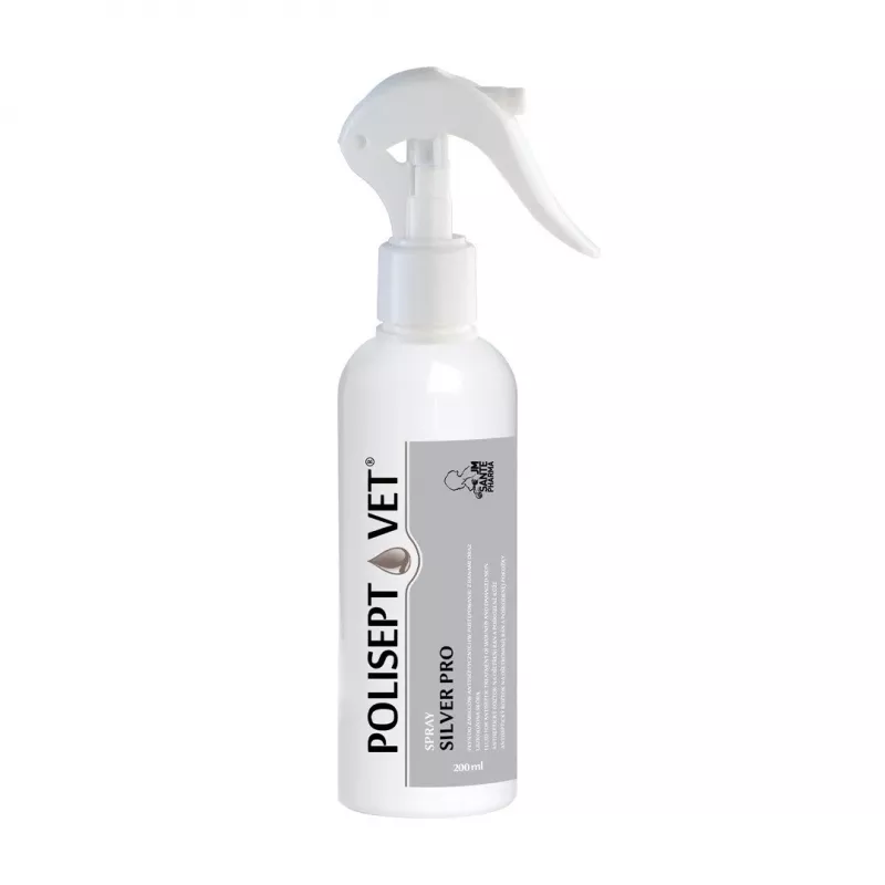 Antiseptic spray JM Sante Polisept Vet Silver Pro 200 ml — veterinary wound and skin spray for animals