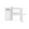 PORTO Left Desk, White