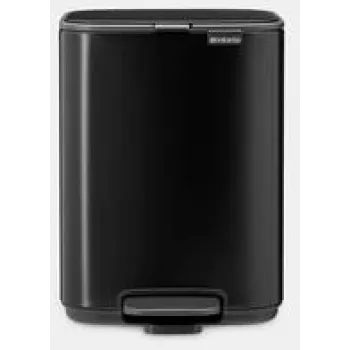 Pedal Bin BRABANTIA Bo 4L, matt black, 4 L capacity, pedal-operated