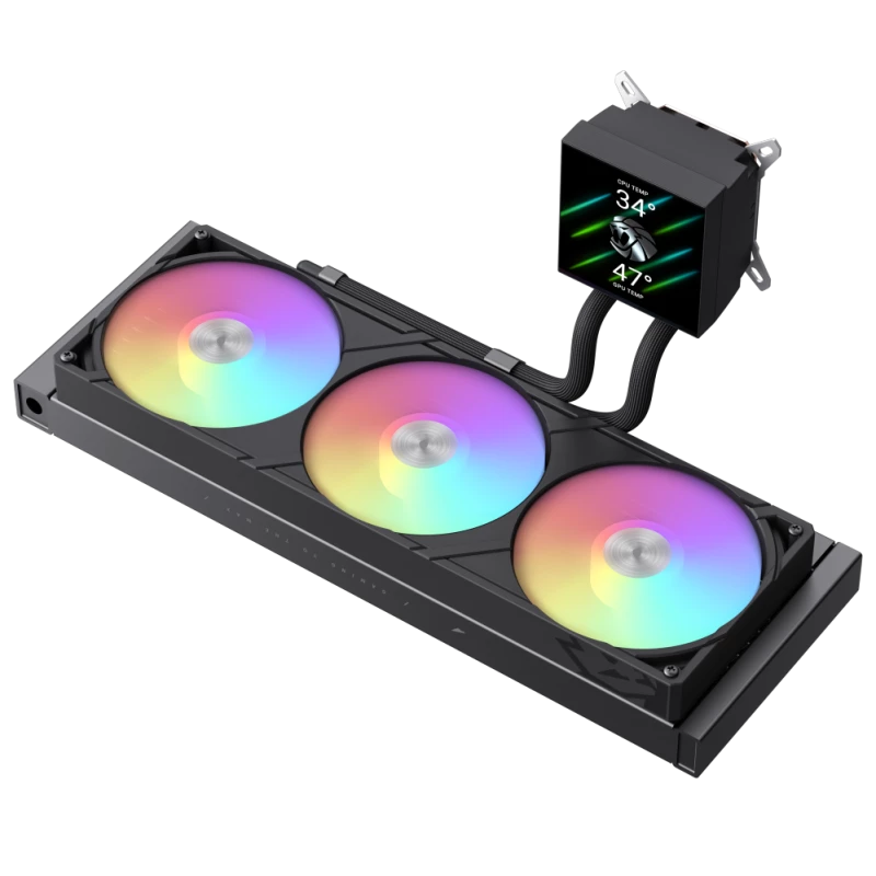 Gamemax CPU Liquid Cooler | GLACIER 360 LCD BK | Intel, AMD