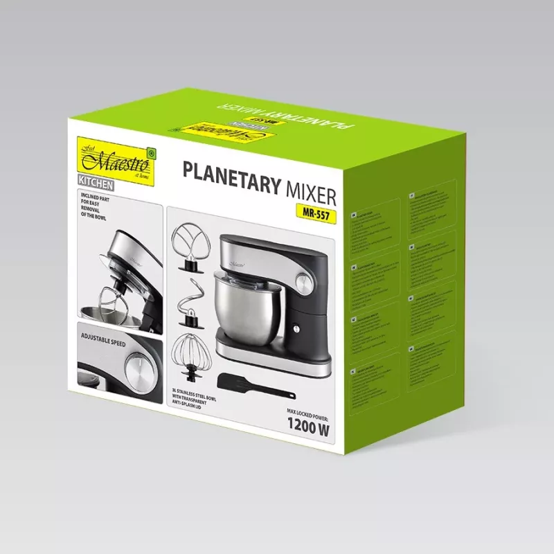 Food processor Maestro MR-557, 3 L bowl, 1200 W motor