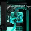 Water block EK Water Blocks Acrylic Brass Black Silver