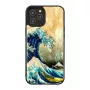 Protective phone case iKins for Apple iPhone 12 Pro Max with Great Wave design