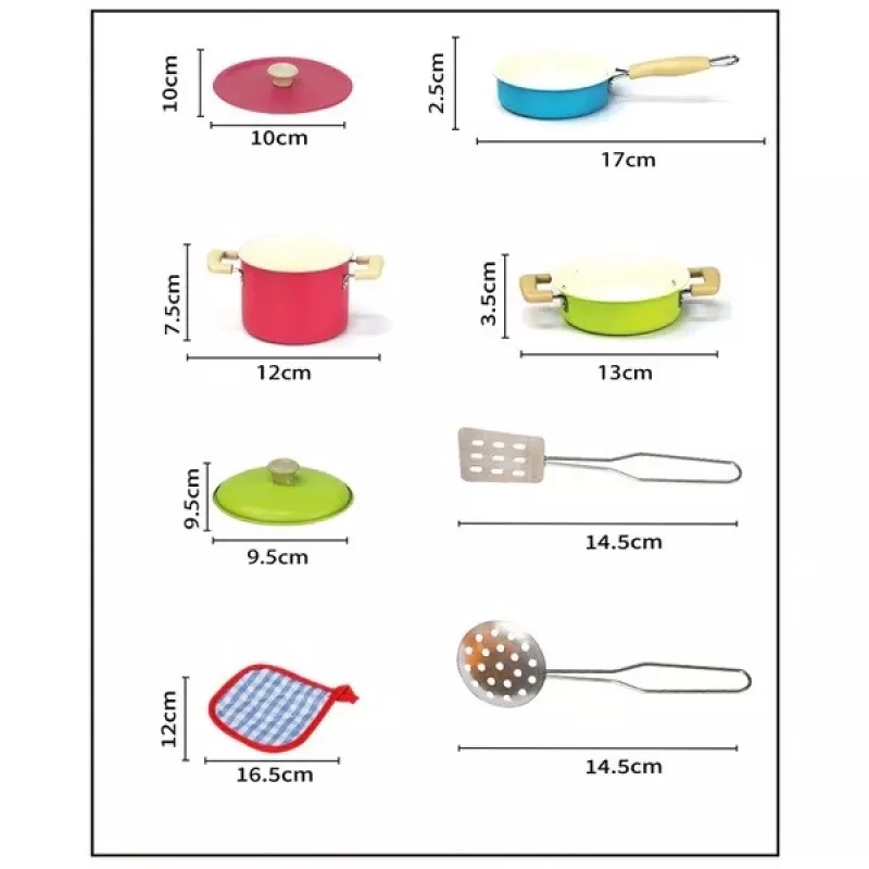 Cookware set ASKATO 8-piece metal pots and pans set