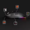 Wireless mouse MEDIA-TECH MT1124 BT/RF Silent & Recharge — ambidextrous, 3200 DPI, Bluetooth + 2.4 GHz USB, 6 buttons, rechargeable