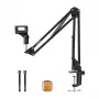 Boom microphone stand MAONO B01 (BA20) — desk mount base, black, max desk thickness 4.5 cm