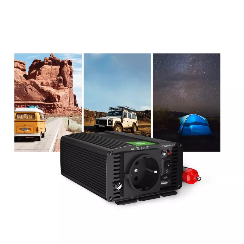 GREEN CELL Car Power Inverter 12V to 230V 150W/300W Pure Sine