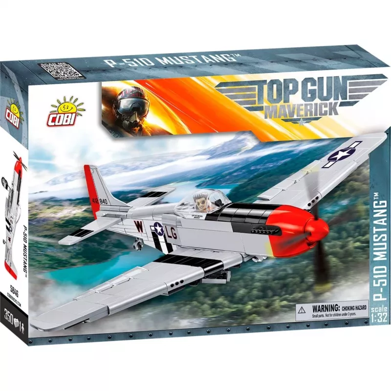 Top Gun Maverick P51D Mustang, Construction Toy Scale 1:32