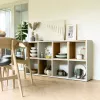 Topeshop MALAX 2X4 BIEL living room bookcase