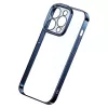 Protective case Baseus for iPhone 14 Pro — transparent glitter blue