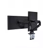 Monitor mount stand GEMBIRD MA-DA2-03 for up to 35 inch screens, clamp, VESA 75x75–100x100, 20 kg, black, dual-display