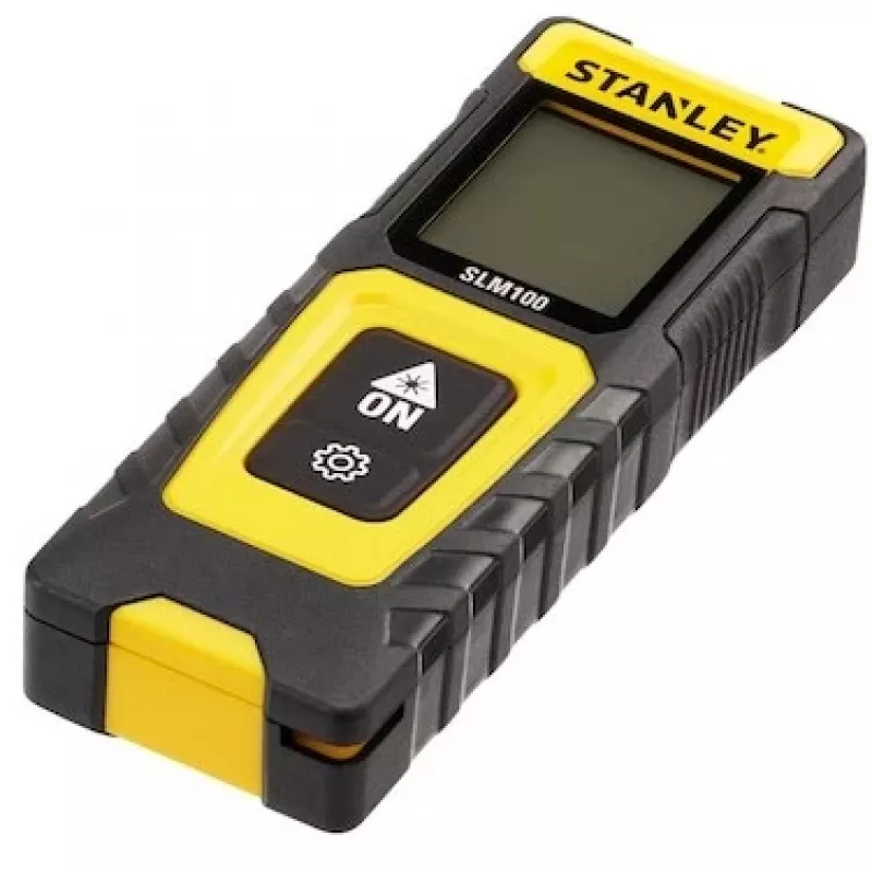 Distance meter STANLEY SLM100 — laser range 30 m, compact handheld measuring tool