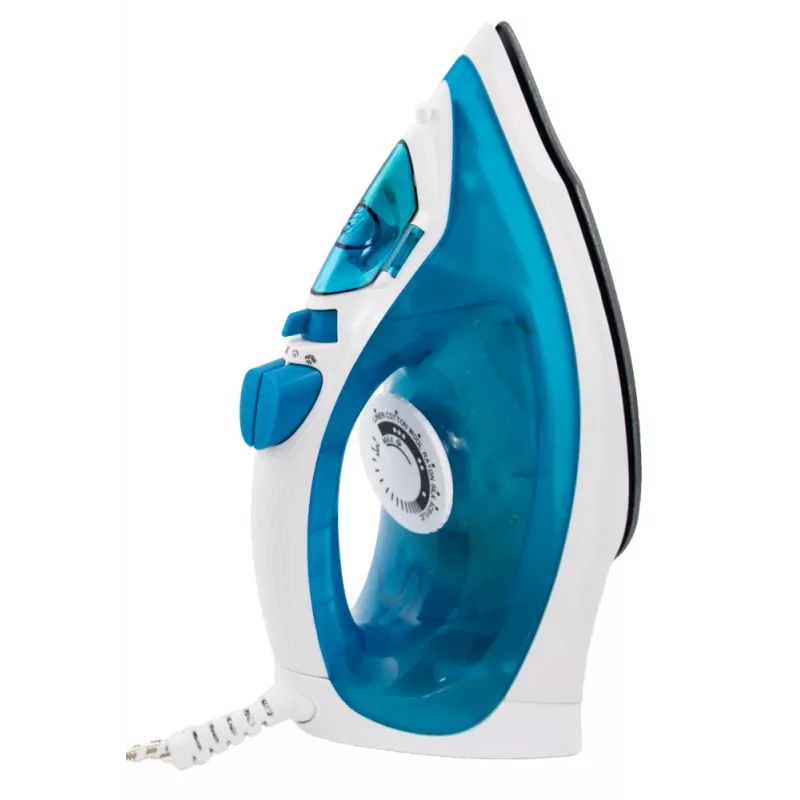 Esperanza EHI002 Slider Steam Iron, 2200 W, Ceramic Soleplate, Vertical Steam, White/Blue