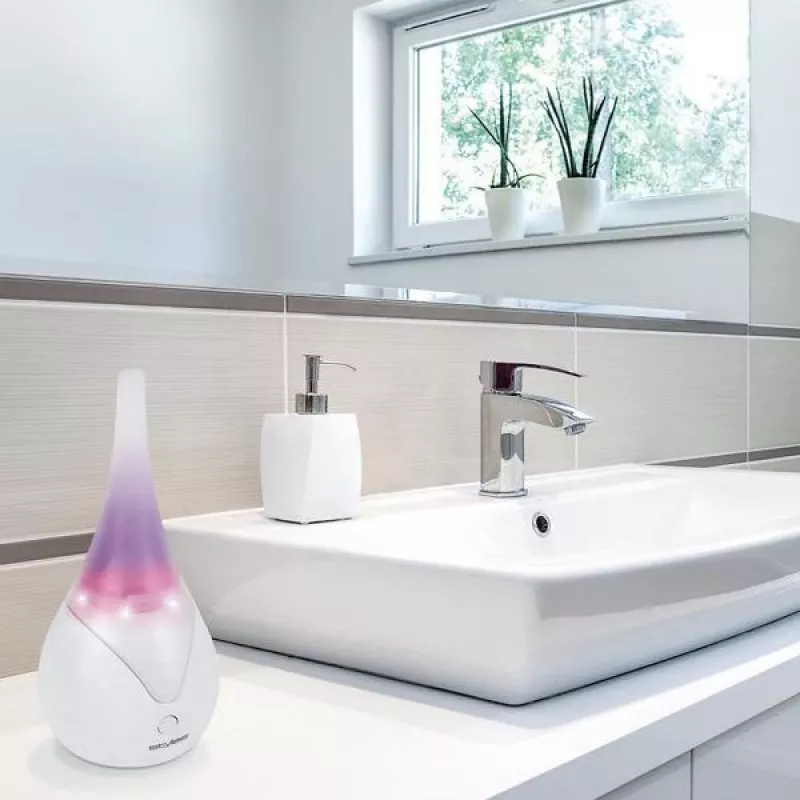 Aroma diffuser Stylies Luna White — ultrasonic diffuser, Ø 10 cm, H 215 mm, 6 W, 220 g