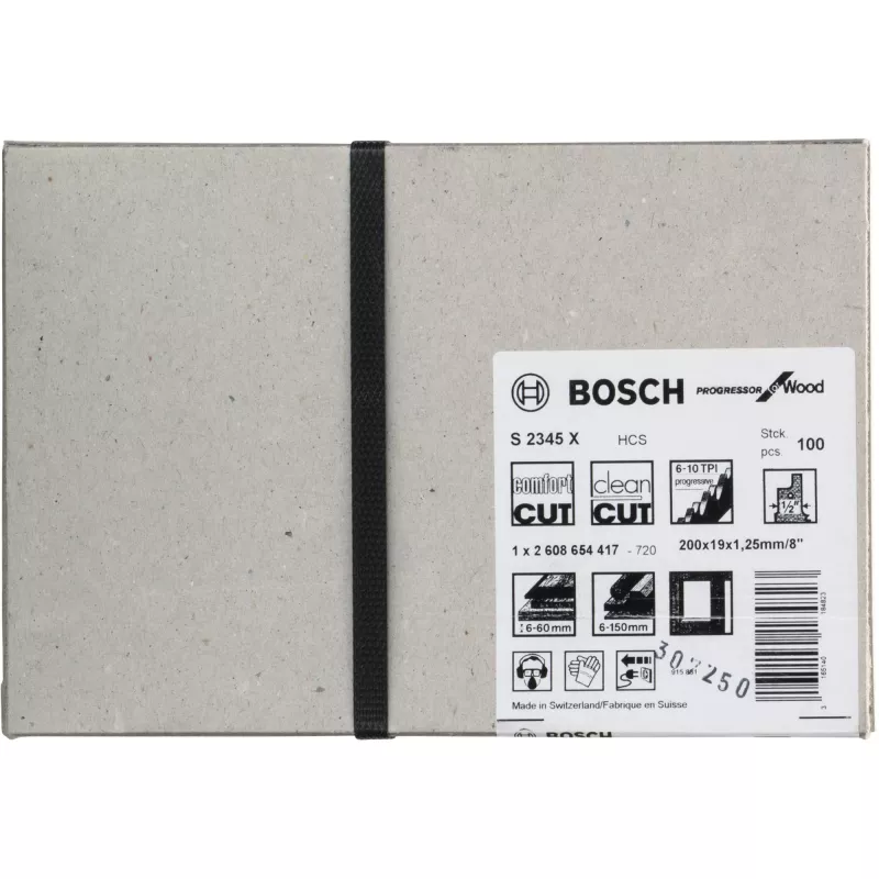 Sabre saw blade Bosch S 2345 X High carbon steel 20 cm