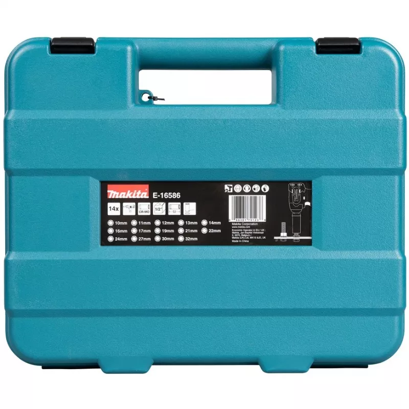 Makita E-16586 impact socket Impact socket set Black, Green
