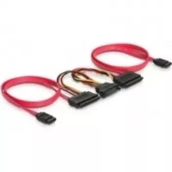 SATA All-in-One cable DeLOCK 84356 0.5m Red