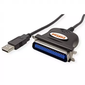 ROLINE 12.02.1092 Cable Adapter IEEE 1284 USB-A Black (12.02.1092)