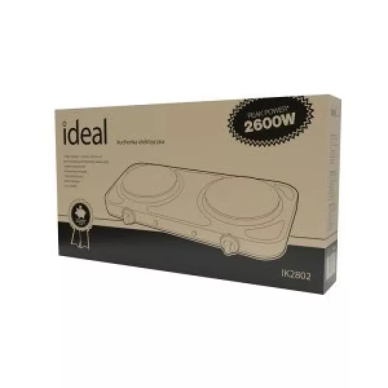 IDEAL 2-plate electric cooker, max power 2600 W