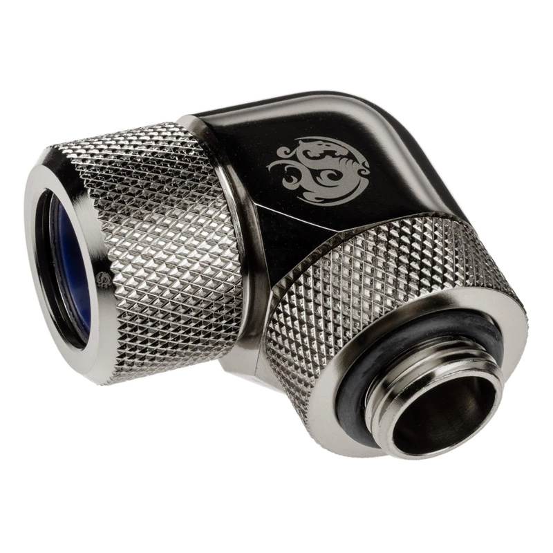 Adapter 90° BitsPower Advanced Multi-Link G1/4 inch AG to 14mm OD Hardtube — swivel