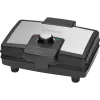 Clatronic WA 3606 waffle iron 2 waffle(s) Black,Stainless steel 800 W