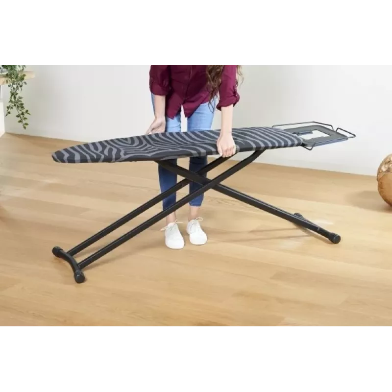 Full-size ironing board Taurus 994178000 — 410 x 1250 mm, adjustable height up to 930 mm, cotton cover, black