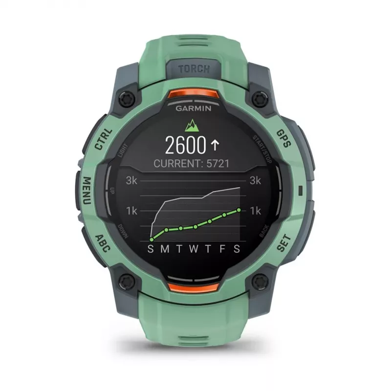 Garmin Instinct 3 AMOLED 3.05 cm (1.2) 45 mm Digital 390 x 390 pixels Touchscreen Green GPS (satellite)