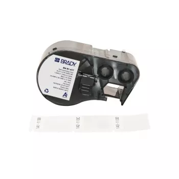 Brady Corporation M4-91-417 selbstlaminierendes Vinyl White/Transparent 25.40 x 12.70 38.10 mm (170957)