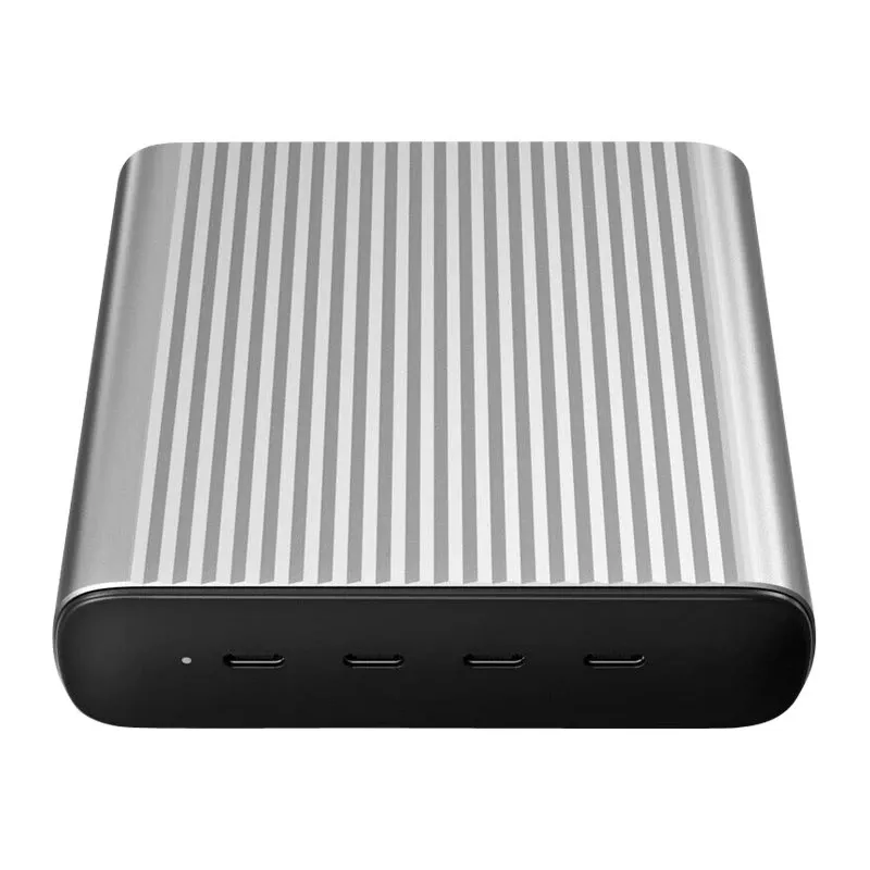 HYPER 245W GaN Desktop Charger Laptop, Smartphone, Tablet Black, Silver AC, Battery Fast charging Indoor