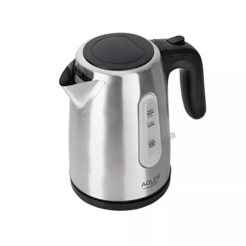 Electric kettle Adler AD 1273 1 L 1200 W Black Hazelnut Stainless steel