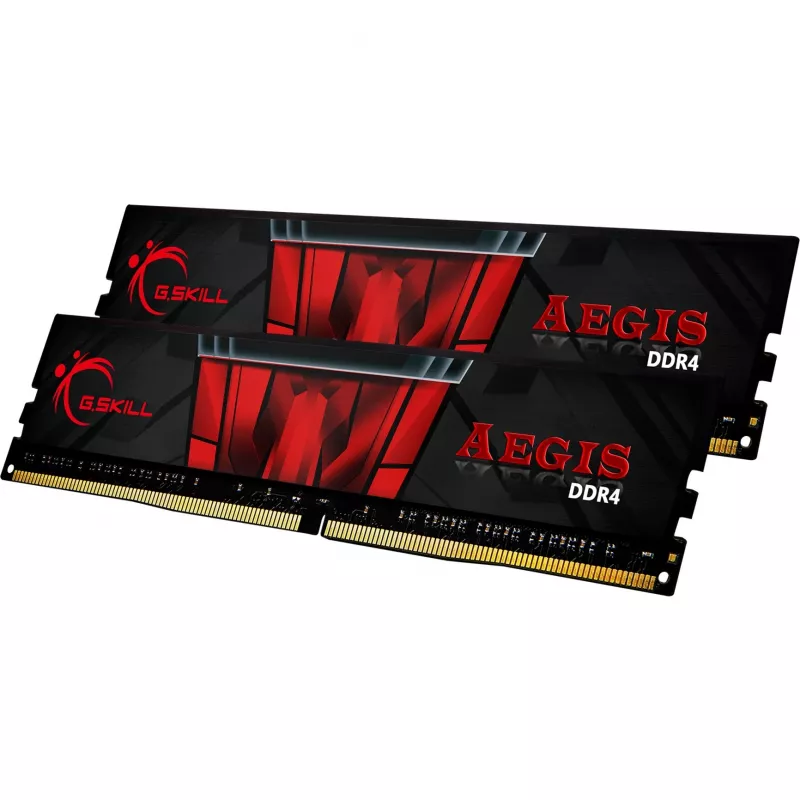 DIMM 32 GB DDR4-2400 (2x 16 GB) Dual-Kit, Arbeitsspeicher F4-2400C17D-32GIS, Aegis