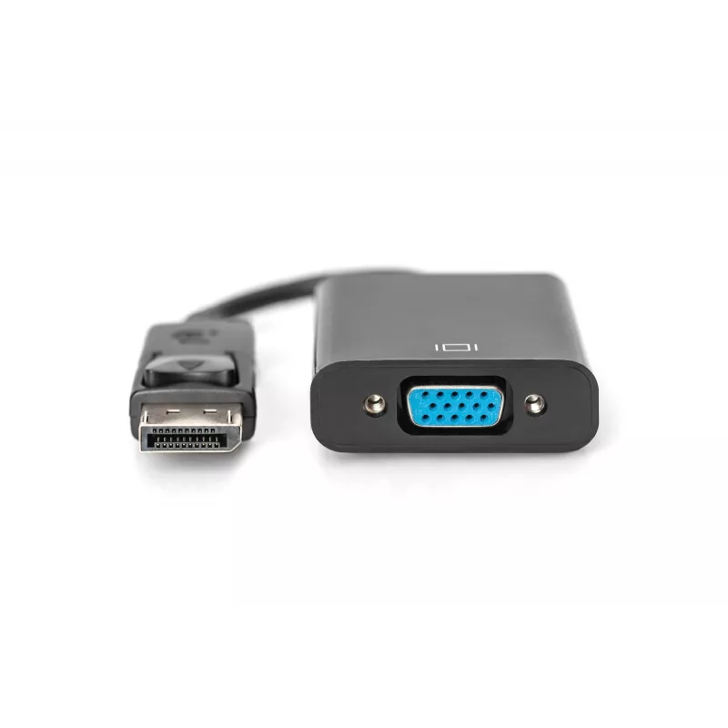 Assmann DisplayPort adapter cable. DP - HD15 M/F. 0.15m.w/interlock. DP 1.1 compatible. UL. bl. w/o shielding. 32AWG (AK-340410-001-S)