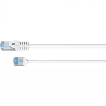 Goobay Ultra-Flexible CAT 6A Patch Cable slim U/UTP White - extra-short plug (74302)