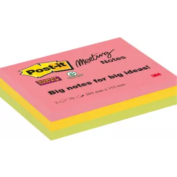 3M 86456SSEU note paper Rectangle Multicolour 70 sheets Self-adhesive