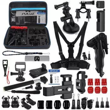 Set of 43 Puluz accessories for sports cameras (including Osmo Action 5 Pro, Ace Pro 2) PKT47