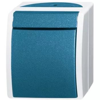 BUSCH JAEGER 2621 W-53 - Blue - White - 1763-53 2152 NLI-53 2609 WS 2134 W-53 2136 W-53 2138 W-53 2139 W-53 2086 W-53 2137/10 W-53 2137/11... - IP44
