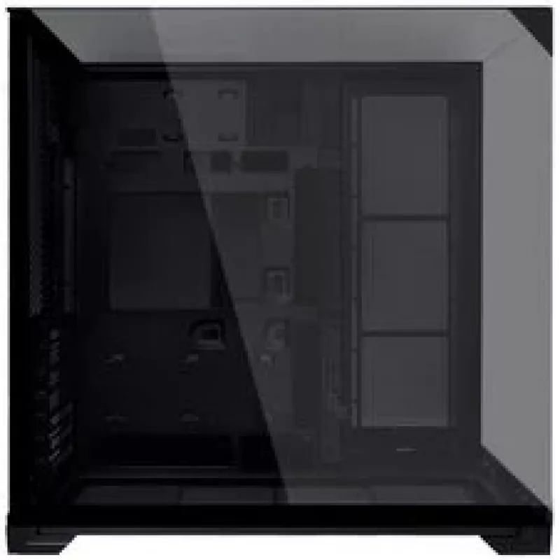 Lian Li O11 Vision Compact PC-Enclosure Bundle + 3x UNI FAN SL-INF 120 Reverse Blade Fan - black