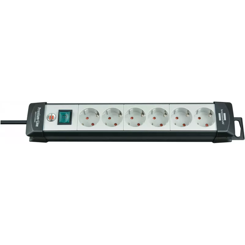 Power Extension Brennenstuhl 1951560100 3m 6 AC Outlets Black Grey