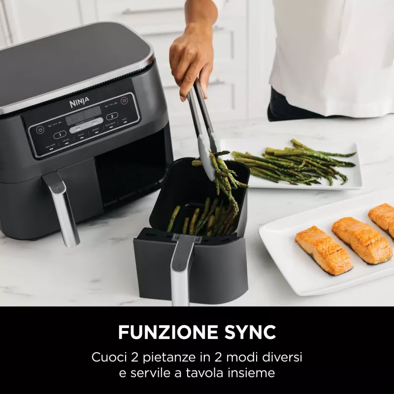 Ninja AF300 Double 7.6 L Stand-alone 1690 W Hot air fryer Black