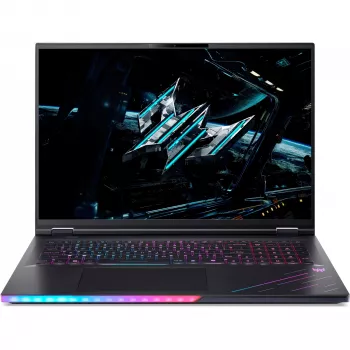 Laptop Acer Predator PH18-73-93YX — Intel Core Ultra 9 275HX, 18 inch WQUXGA 3840×2400, 64 GB DDR5, 2 TB SSD, NVIDIA GeForce RTX 5090, Windows 11 Pro, Black