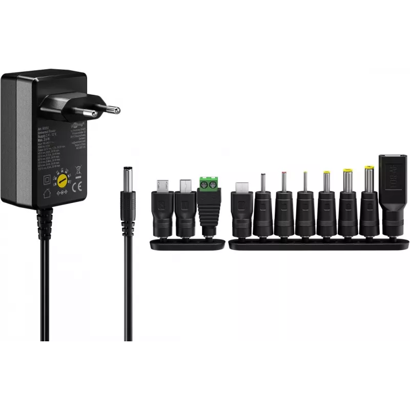 Goobay 65592 Power Adapter Black