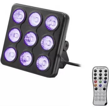 LED effect light EUROLITE Model 42110199 with 9 LEDs, DMX control