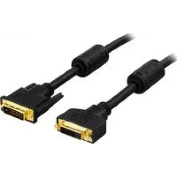DVI cable Deltaco DVI-602A 2 m DVI-D Black