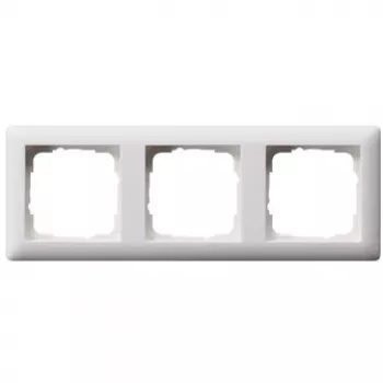 Wall frame, Gira Standard 55 White — thermoplastic, screwless design, 80.7×223.3 mm, 11.4 mm thickness
