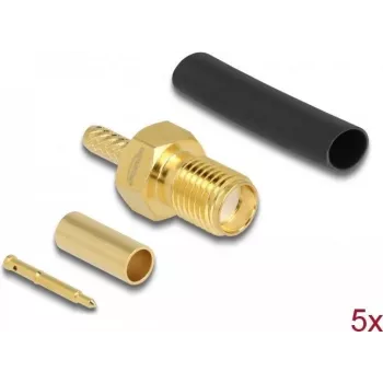RP-SMA jack for crimping RG-174 / RG-316 DeLOCK 90044