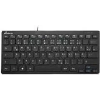 Keyboard MediaRange MROS112 Office USB QWERTZ German Swiss Black
