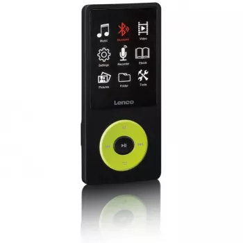 MP3 player Lenco Xemio-860GN 8 GB Black Lime LCD 18h playback