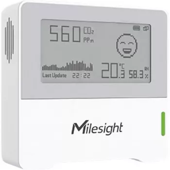 Indoor ambience monitoring sensor Milesight AM103 LoRaWAN 868MHz — temperature and humidity sensing